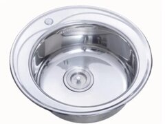 Chiuveta Freddo SN9000, pentru blat, anticalcar, diametru 49cm, inox